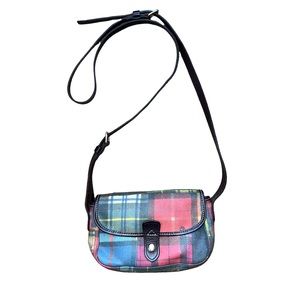 VINTAGE 90’s DOONEY & BOURKE patchwork ladybug mini crossbody BAG Y2K